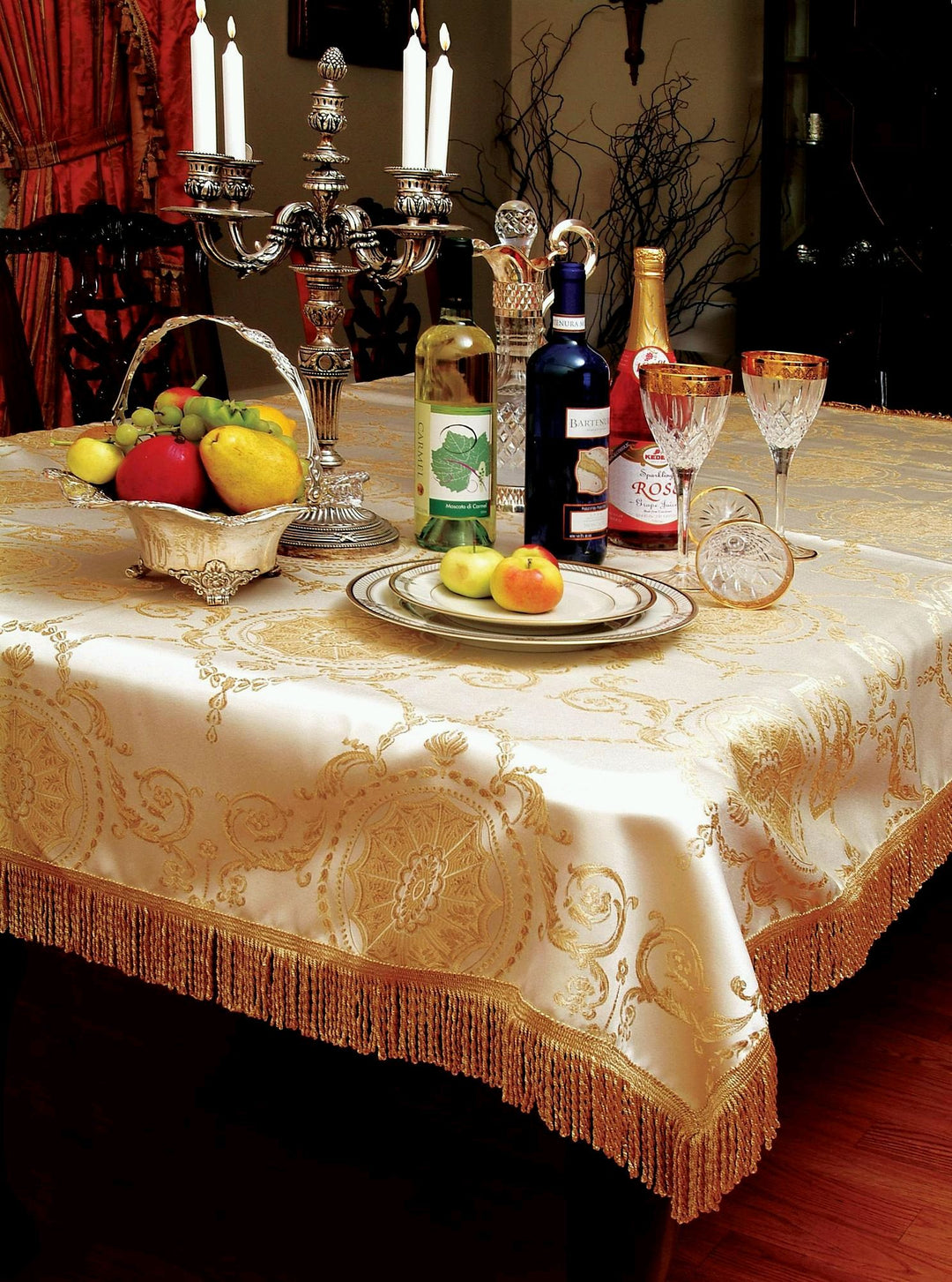 PRSTG DMSK BE-2 DAMASK TABLECLOTHS PRESTIGE