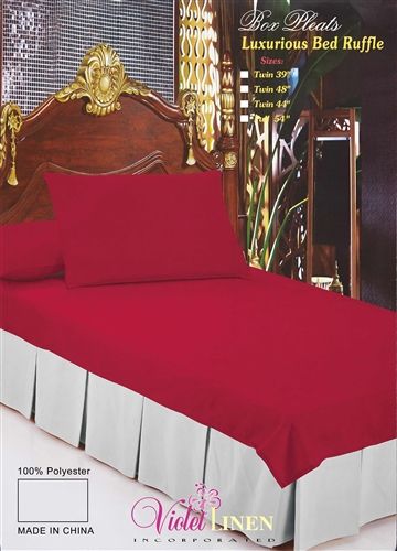 BOX PLT 39 GR BED RUFFLES BOX PLEAT