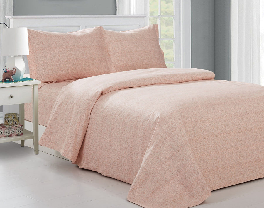 FRNCH PC PLAID 39 DUVET SETS FRENCH PEACH PLAID