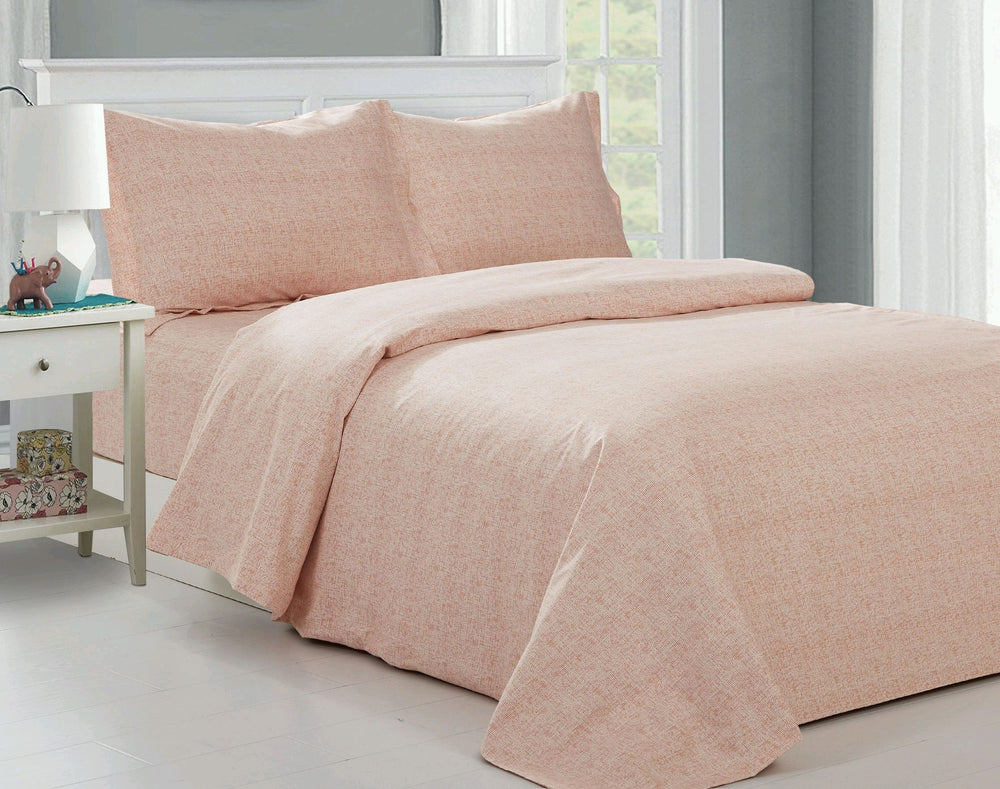 FRNCH PC PLAID 48 DUVET SETS FRENCH PEACH PLAID