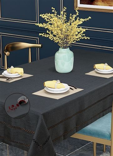 HEM STITCH BK-6 FINE TABLECLOTHS HEM STITCH