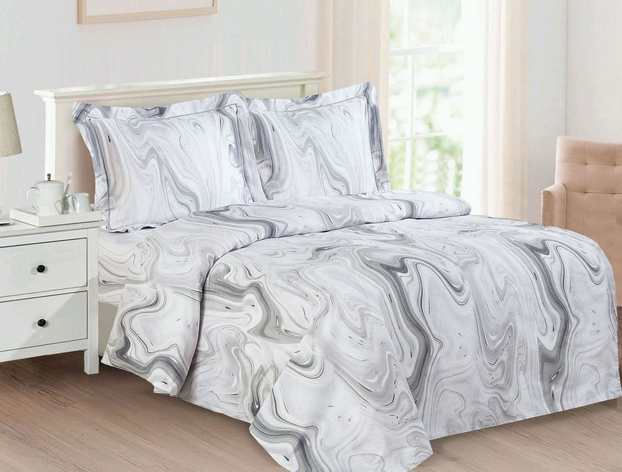 FRNCH MARBLE GREY 39 DUVET SETS FRENCH MARBLE GRAY