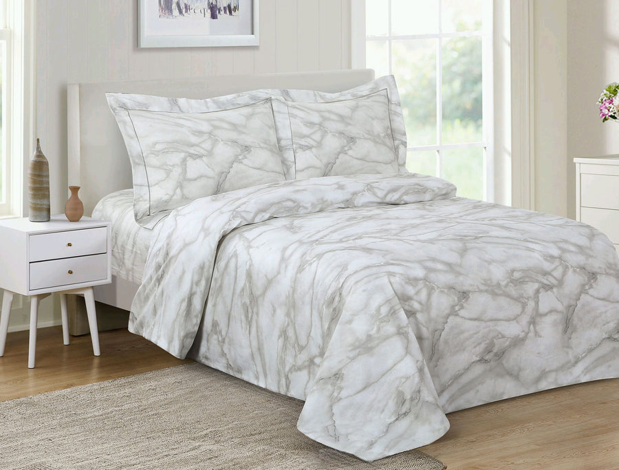 FRNCH MARBLE WHITE 48 DUVET SETS FRENCH MARBLE WHITE