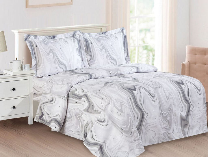 FRNCH MARBLE GREY EN DUVET SETS FRENCH MARBLE GRAY