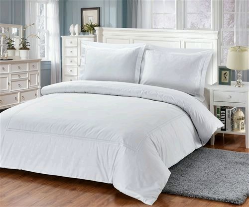 FRNCH HOTEL WHITE 6QU DUVET SETS FRENCH HOTEL WHITE