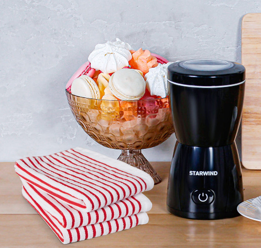 DISHTOWEL CHAIN RED NEW ARRIVALS TOWELS CHAIN STRIPE DISHTOWELS RED