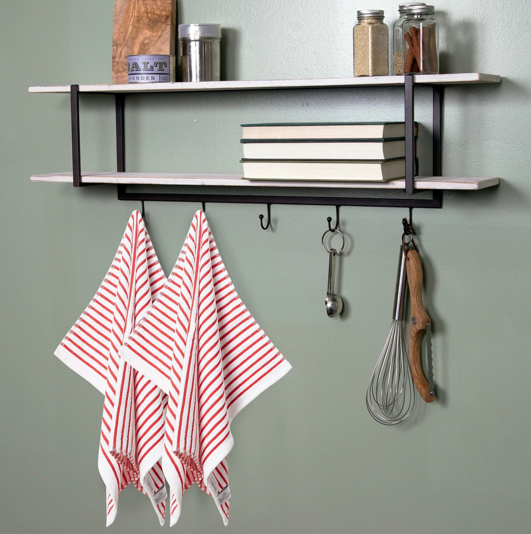 DISHTOWEL CHAIN RED NEW ARRIVALS TOWELS CHAIN STRIPE DISHTOWELS RED