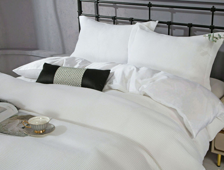 FRNCH WAFFLE WHITE 60 DUVET SETS FRENCH WAFFLE WHITE NEW ARRIVALS